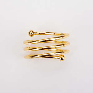 Anneaux de serviette en métal élégants et luxueux pour la décoration de table de mariage, rehaussant la beauté des célébrations - Product Image 5