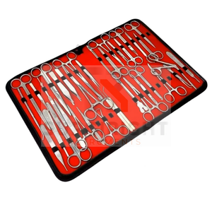 Kit de disección de cirugía menor Manual de acero de 157 piezas, instrumentos quirúrgicos para disección de mascotas por SurgiRight Instruments - Product Image 2