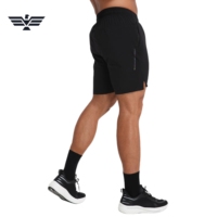 Shorts de sport unisexe anti-statiques et solides - Respirants, séchage rapide, personnalisables, en tissu Spandex/Nylon, taille haute avec cordon de serrage
