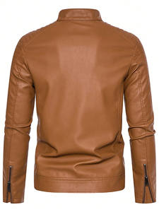 2026 Superventas: Chaqueta de Cuero Genuino para Hombre con Mangas Regulares, Servicio ODM, Estilo Vintage Urbano, Alta Calidad, Envío DDP - Product Image 2