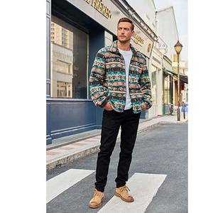 Veste polaire d'hivernage veste brodée à quantité minimale de commande bas homme randonnée manteaux en gros pour hommes patchs personnalisés veste d'hiver Sherpa - Product Image 4