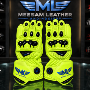 Gants de moto en cuir pour la course, nouveaux modèles 2027, protection complète des doigts, gants de course respirants et ventilés pour side-car - Product Image 1