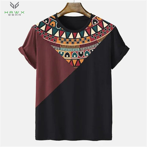 Camiseta de cuello redondo para hombre 100% algodón cómoda y transpirable 220 gramos diseño sólido ropa de punto - Product Image 2