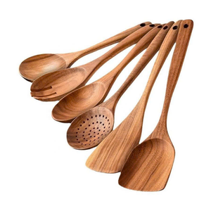 Juego de cuchara de madera y utensilios de cocina de 99 DATOS dorados de Vietnam, madera de acacia, capacidad de 10ml para cocinar y servir - Product Image 3