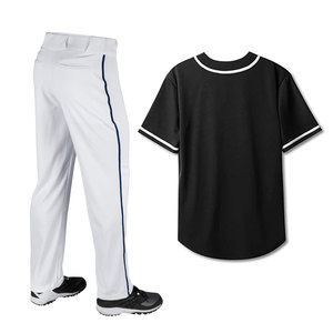 Uniforme de béisbol profesional, sublimación personalizada, bloques de color, manga raglán, dobladillo cosido, secado rápido, impresión de alta densidad - Product Image 6