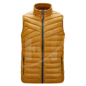 Chaleco acolchado de poliéster de nailon más vendido para hombre, chaleco acolchado hecho a medida para hombre, chaleco acolchado bajo Moq - Product Image 1