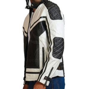 Chaqueta de Motociclista para Hombre, Nueva, de Alta Calidad, Hecha de Cuero, MOQ Bajo - Product Image 4