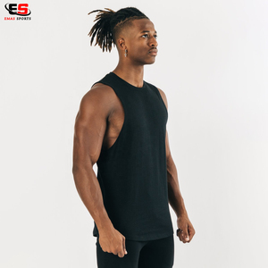 เสื้อกล้ามใส่ออกกำลังกายสำหรับผู้ชาย,เสื้อแขนกุดผ้าฝ้ายเสื้อกล้ามใส่เล่นกีฬาสำหรับใส่วิ่งเข้ายิมฟิตเนส - Product Image 3