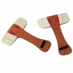Venta al por mayor 2025 cuero de vaca Palma Protector Fitness profesional deportes Palma levantamiento de pesas cuero empuñaduras para Fitness - Product Image 1