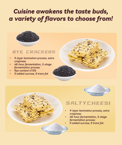 Galletas Saladas Crujientes <span class=keywords><strong>para</strong></span> Combinar con Queso, Servir con Sopa, Aderezar Ensaladas y Uso en Catering, Galletas de Soda a Granel - Product Image 5