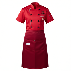 Tunique de chef avec boutons, accessoires de cuisine, tablier - Product Image 2