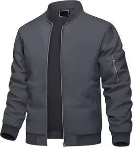 Blouson aviateur moderne décontracté, design flexible, blouson aviateur pour homme, matière respirante et douce, blouson aviateur superposé tendance - Product Image 5