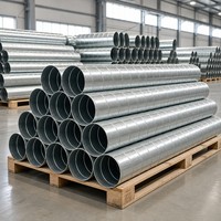 Conduit spiralé en acier galvanisé 50-1000 mm pour ventilation CVC, évacuation des fumées et dépoussiérage, direct usine