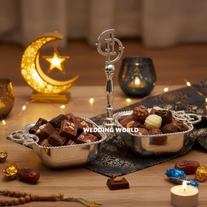 ชามช็อกโกแลตโลหะดีไซน์สวยงาม ดีไซน์แบบอาหรับ ชามขนมหวานสุดหรู คลาสสิก ทันสมัย ชามช็อกโกแลตแฟนซี - Product Image 1