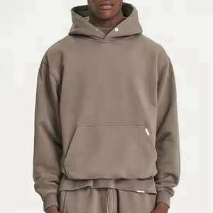 OEM Customized Logo High Quality 100% Cotton High Weight 400-600gsm Winter Embroidered Breathable <b>Fleece</b> Men Plus Size <b>Hoodie</b> - Product Image 1