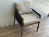 Juego de sofá de teca de diseño moderno para todo tipo de clima, muebles de sala de estar para interior/exterior, tumbona de madera maciza para Patio, diseño personalizado