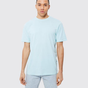 Coupe ample t-shirts surdimensionné coton goutte épaule à manches courtes solide Baggy chemises décontracté col rond t-shirts hauts t-shirt - Product Image 1