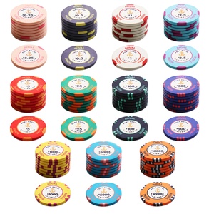 Jetons et plateau de poker EPT professionnels personnalisables 10g 40MM entièrement personnalisables avec logo couleur design - Product Image 2