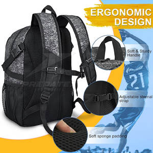 Bolsa de baloncesto de alta calidad, deportes impermeables personalizados hechos en Pakistán, mochila de baloncesto duradera - Product Image 4
