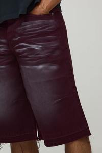 กางเกงยีนส์ขาสั้นทรงแบ็กกี้ ผ้าฝ้ายแท้ 100% ซักฟอกสีซีด รุ่นเฮฟวี่เวท ปี 2026 ขอบดิบ พิมพ์โลโก้ตามสั่ง สไตล์ไฮสตรีท ระบายอากาศได้ดี กันน้ำ - Product Image 5