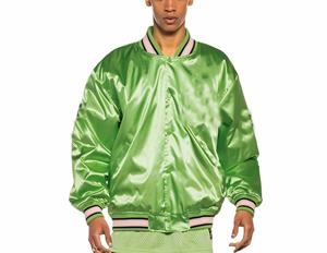 Men Satin <b>Varsity</b> <b>Jacket</b> New Fashion College Baseball Satin Letterman <b>Jacket</b> Plus Size Men's Polyester <b>Jacket</b> with Satin Lining - Product Image 1