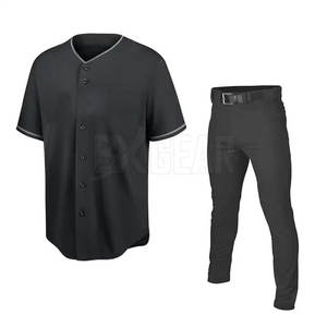 Conjunto de uniforme de béisbol con número de nombre de equipo personalizado y logotipo de varios colores y tamaños para ropa deportiva - Product Image 1