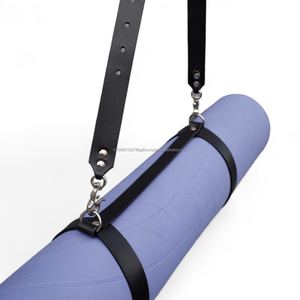 Premium Heavy Duty Leather Carrying Strap Belt for <b>Rug</b> Mat Blanket Holder Premium Heavy Duty Leather Carrying Strap Belt - Product Image 1