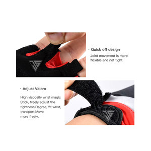 Gant de cycle d'été personnalisé en gros, fabriqué à partir de tissu extensible en polyester, tissu de serviette, cuir synthétique, rembourrages - Product Image 5