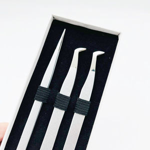 Pince à cils antistatique professionnelle en acier inoxydable Offre Spéciale outil de beauté à pointe pointue prix compétitif - Product Image 5