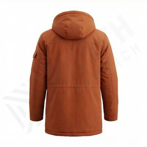 Veste parka matelassée pour homme, manteau chaud à capuche, couleur personnalisée, vêtement thermique isolé, vêtement d'extérieur résistant, protection contre la neige - Product Image 2