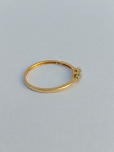 Anillo de Compromiso y Matrimonio de Oro Sólido de 9K/14K/18K con Diamante Natural de Corte Redondo |   Joyería Fina de Lujo |   Anillo de Boda con Certificado IGI - Product Image 2