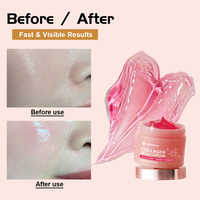 Crème hydratante pour le visage OEM à la gelée de rose, au collagène et à la glycérine, anti-rides, raffermissante, éclaircissante et hydratante