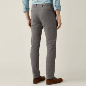 Pantalons pour hommes avec logo personnalisé pantalons d'affaires délavés pantalon chino droit en coton décontracté costume extensible avec tissu pour garçons - Product Image 3