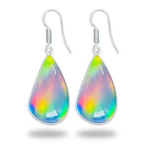 Pendientes de Ópalo Aurora de Moda, Pendientes de Plata de Lujo para Mujer, Joyería de Alta Calidad al por Mayor - Product Image 1