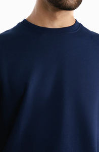 Sudadera informal de manga larga para uso diario con logotipo personalizado para hombre, sudadera acanalada de cuello redondo de gran tamaño fabricada por Huzaifa Products - Product Image 3