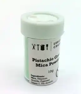 Mica-Pulver pistassengrün für kosmetische Seife Badbombe und Schleimherstellung Pigment für Epoxidharz