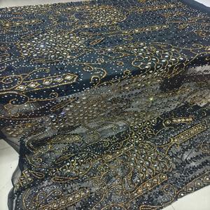 Tela de Tul Floral Ecológica, Elegante y Tradicional de Lujo, con Pedrería, Hecha a Mano, Colores y Tamaños Personalizados, de Alta Calidad - Product Image 1