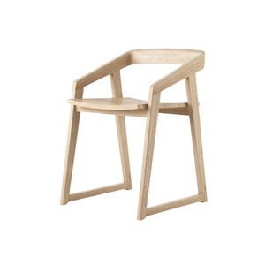 เก้าอี้รับประทานอาหารทำจากไม้เนื้อแข็งที่วางแขนดีไซน์ทันสมัยสำหรับบ้านยิมผู้ผลิตที่เชื่อถือได้ - Product Image 3