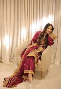 Lehenga Choli Anarkali pakistanais de luxe, brodé lourd, pour femmes, tenue de soirée, look de mariée, tenue d'occasion formelle - Product Image 2