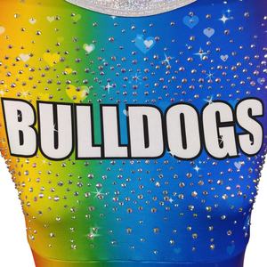 Uniformes de Animadoras Personalizados de Alta Calidad para Mujer Adulta, Trajes de Baile para Actuaciones, Impresos en Poliéster 100%, Gran Venta - Product Image 4