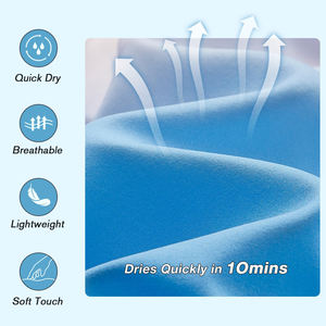 Shorts de Playa Casuales de Verano para Hombre, 100% Poliéster, Cintura Elástica, Color Sólido, Cordón Ajustable, Tela de Malla para Natación y Running - Product Image 6