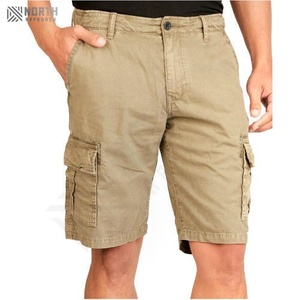 กางเกงยีนส์ผ้าฝ้ายหลายกระเป๋าสำหรับผู้ชายกางเกงขาสั้นคาร์โก้6กระเป๋าแบบลำลองสำหรับฤดูร้อน - Product Image 1