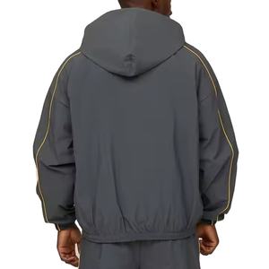 ชุดวอร์มผ้าไนลอนโอเวอร์ไซส์ชุดวอร์มและชุดจ๊อกเกอร์กันน้ำสะท้อนแสง2026 - Product Image 5