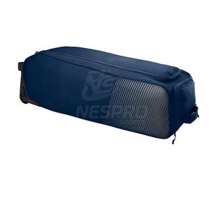 High Quality Two-Wheel Baseball Roller <b>Bag</b> with Breathable Compartments & Padded <b>Dividers</b> for Compact Travel - Product Image 4