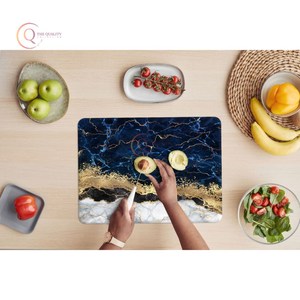 Tabla de cortar de cocina fantástica en fabricante de mármol puro bloque de corte decorativo de mármol azul oscuro Natural para utensilios de cocina - Product Image 2