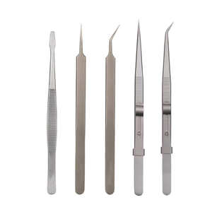 Pince à épiler en acier inoxydable imprimée de logo personnalisé fabriquée au Pakistan pour bijoux meilleure prise en main pince à épiler pour bijoux de qualité supérieure - Product Image 2