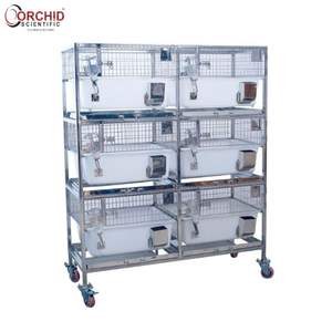 Chariot avec cage à lapin en polypropylène intégrée - Product Image 1