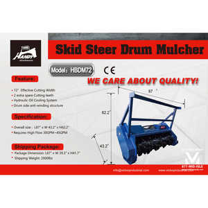 เครื่องบดแบบดรัม72กระบอกสำหรับรถลื่นไถลการไหลสูงวัสดุเหล็กที่ใช้เป็นส่วนประกอบหลัก-มอเตอร์และเครื่องยนต์ - Product Image 4