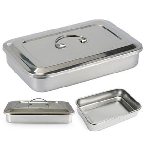 Bandeja de Esterilización Dental de Acero Inoxidable de 11 Pulgadas para Hospital, Fuente de Alimentación Manual con Cubierta, Juego de Instrumentos - Product Image 4