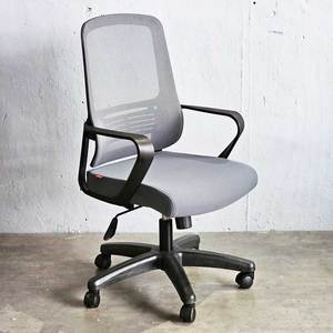 M1102D Minimalist Mesh Office Chair with Swivel Base and Black <b>Frame</b> Adjustable Height and Headrest Foldable for Hospital Use - Product Image 2